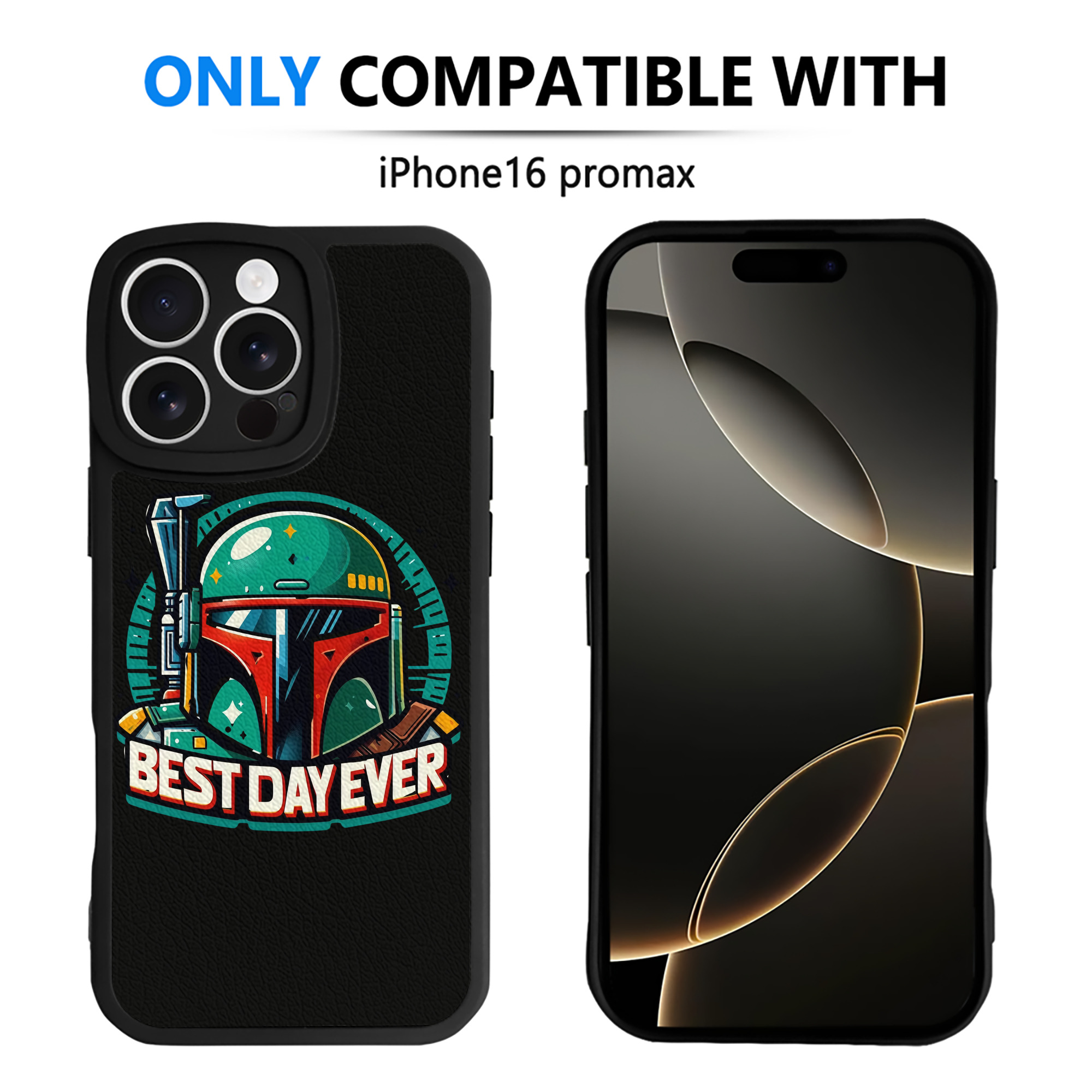 （画像用） スター・ウォーズ Star Wars 【iPhone 16シリーズ対応】シリコンスマホケース（レザー調） 材質：シリコン